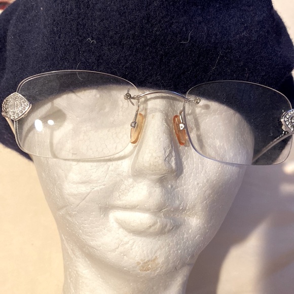 CD Christian Dior frame eye 👁️ glasses 👓 made in Austria with crystals on - Picture 1 of 16